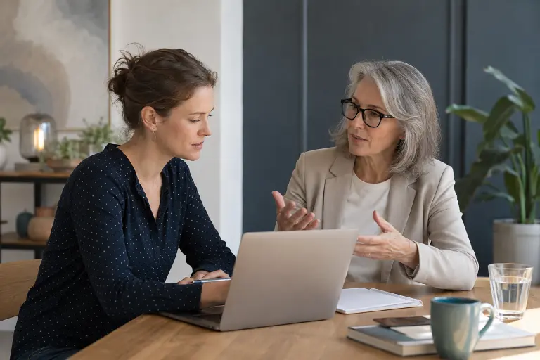 Akademikerin entwickelt im Coaching ihre Bewerbungsstrategie